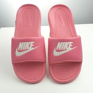 Nike women's Victory 1 lightweight slides comfort foam sandals Pink Summer size8